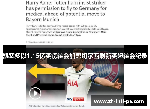 凯塞多以1.15亿英镑转会加盟切尔西刷新英超转会纪录 凯塞多以1.15亿英镑转会加盟切尔西刷新英超转会纪录